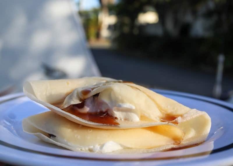 Camping crepes - stuff it and eat