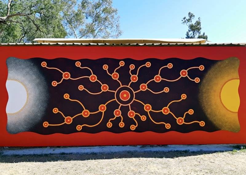 Things to do in Charleville - Graham Andrew Parklands - Unfinished Aboriginal Mural